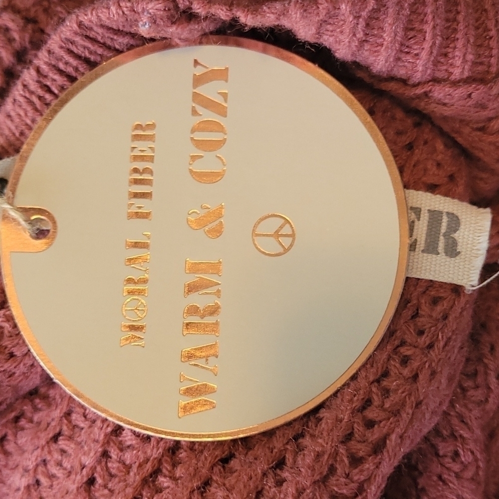 Moral Fiber Boho Cardigan Size Medium Rose - Picture 7 of 7